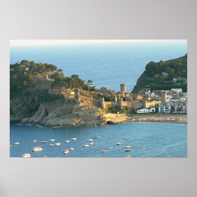 Tossa Del Mar, Costa Brava, Spain Poster (Front)