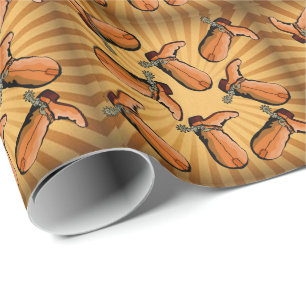 Tossed Cowboy Boots Wrapping Paper