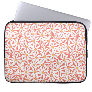 Tossed Daisy - Coral Electronics Bag