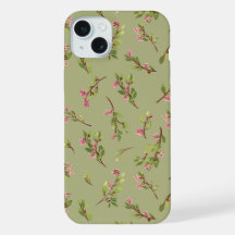 Tossed Floral Wildflowers on Pistachio Green