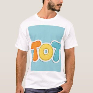 TOT Bubble Letter T-Shirt   Colourful Cartoon Kids