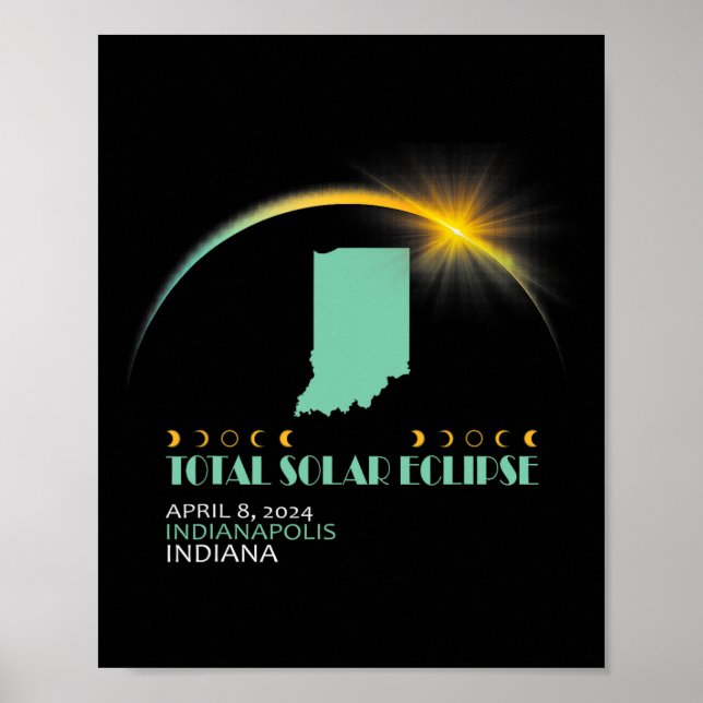 Total 2024 Solar Eclipse 2024 040824 V1  Poster (Front)