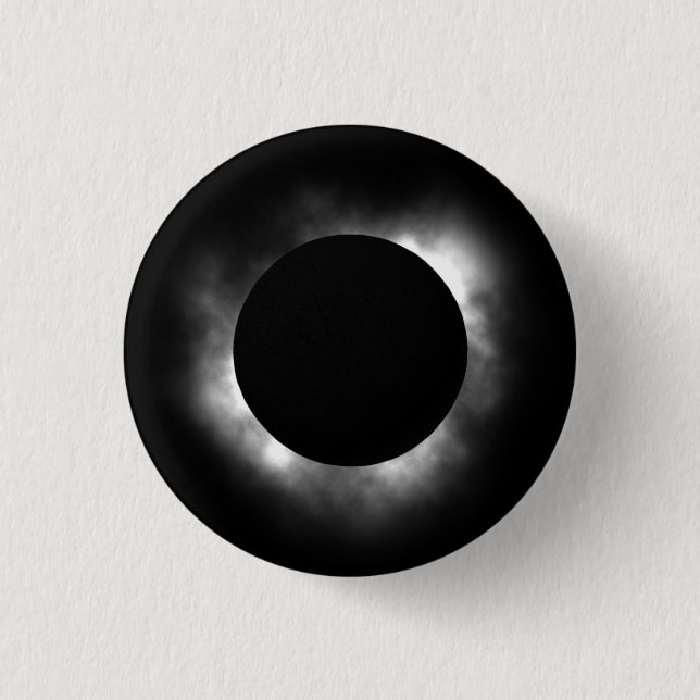 Total eclipse 3 cm round badge (Front)