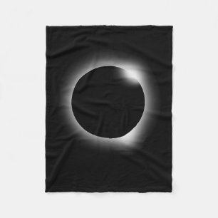Total Eclipse Nerdy Science Lunar Solar Stem Gift  Fleece Blanket