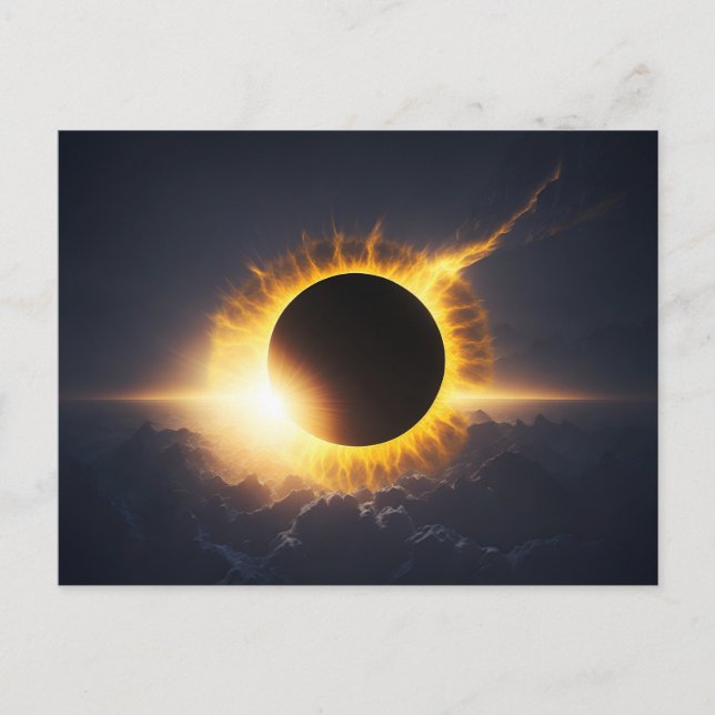 Total Eclipse of the Sun Custom POSTCARD  (Front)