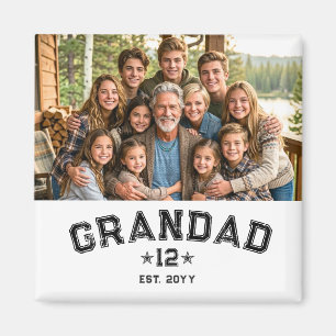 Total Grands Photo Varsity Grandad Est Year Legacy Magnet