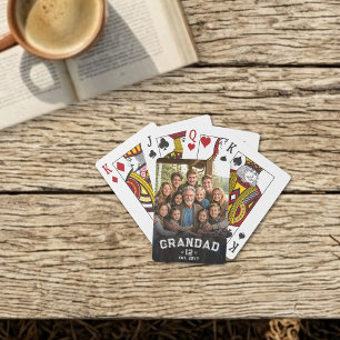 Total Grands Photo Varsity Grandad Est Year Legacy Playing Cards