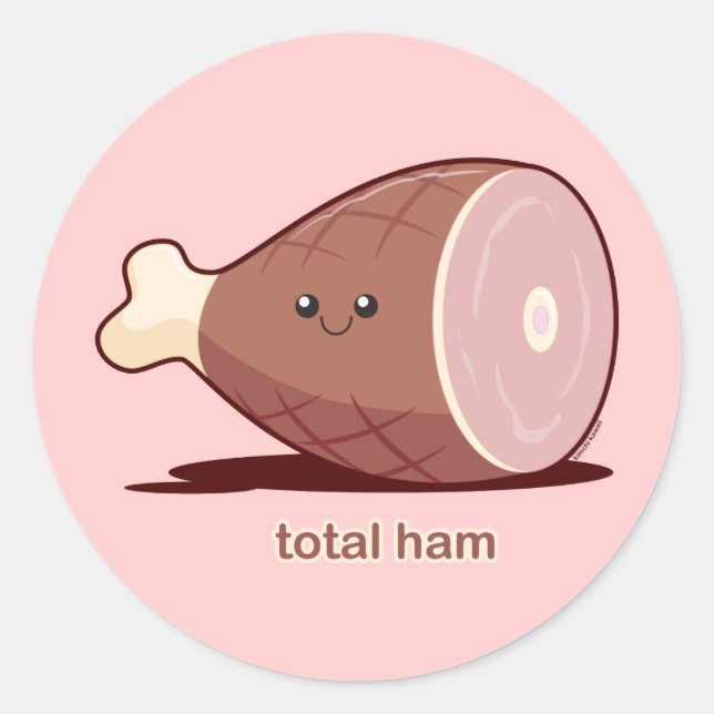 Total Ham Classic Round Sticker (Front)