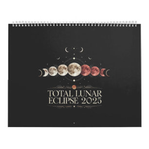 Total Lunar Eclipse 2025 Astronomy Northwest USA  Calendar