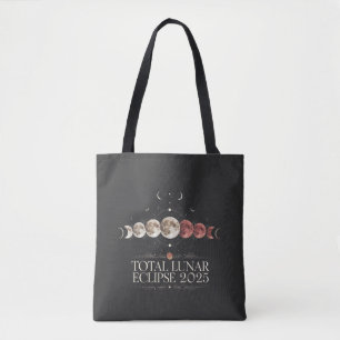 Total Lunar Eclipse 2025 Astronomy Northwest USA  Tote Bag