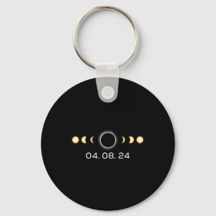 Total Solar Eclipse 04. 08. 2024 Totality Phases  Key Ring