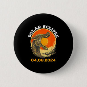 Total Solar Eclipse 04 08 Illustration 6 Cm Round Badge