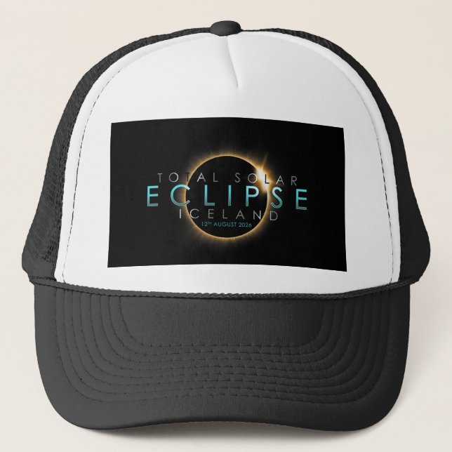 Total Solar Eclipse 12th August 2026 – Iceland Trucker Hat (Front)