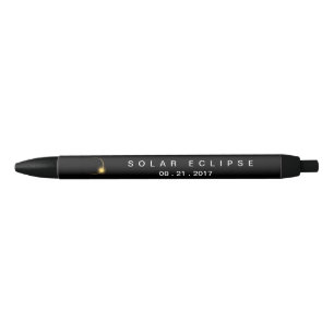 Total Solar Eclipse 2017 Black Ink Pen