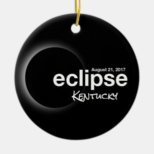 Total Solar Eclipse 2017 - Kentucky Ceramic Tree Decoration