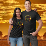 Total Solar Eclipse 2019 Chile South America T-Shirt<br><div class="desc">Get ready for the Great South American total solar eclipse taking place on July 2, 2019. This cool t-shirt is the perfect way to commemorate this historical event and can be customised with a city, country or your own custom text. Easily change the top and bottom text too. The design...</div>