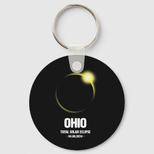 Total Solar Eclipse 2024 04.08.24 Ohio Key Ring