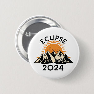 Total Solar Eclipse 2024 6 Cm Round Badge