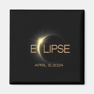 Total Solar Eclipse 2024 America Magnet