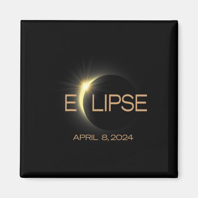 Total Solar Eclipse 2024 America  Magnet (Front)