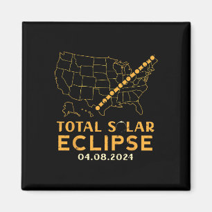 Total Solar Eclipse 2024 April 8 Men Women Kids Magnet