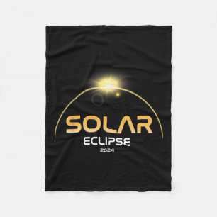 Total Solar Eclipse 2024 April 8 Totality Twice In Fleece Blanket
