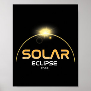 Total Solar Eclipse 2024 April 8 Totality Twice In Poster