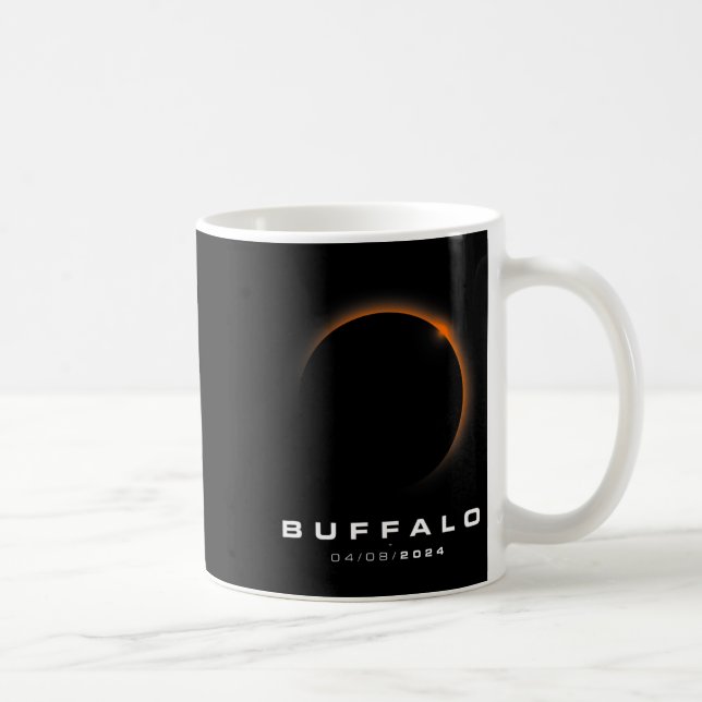 Total Solar Eclipse 2024 - Buffalo Solar Eclipse  Coffee Mug (Right)