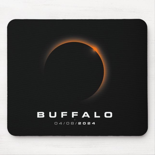 Total Solar Eclipse 2024 - Buffalo Solar Eclipse  Mouse Pad (Front)