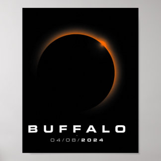 Total Solar Eclipse 2024 - Buffalo Solar Eclipse  Poster