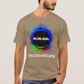 Total Solar Eclipse 2024 Colourful Totality T-Shirt