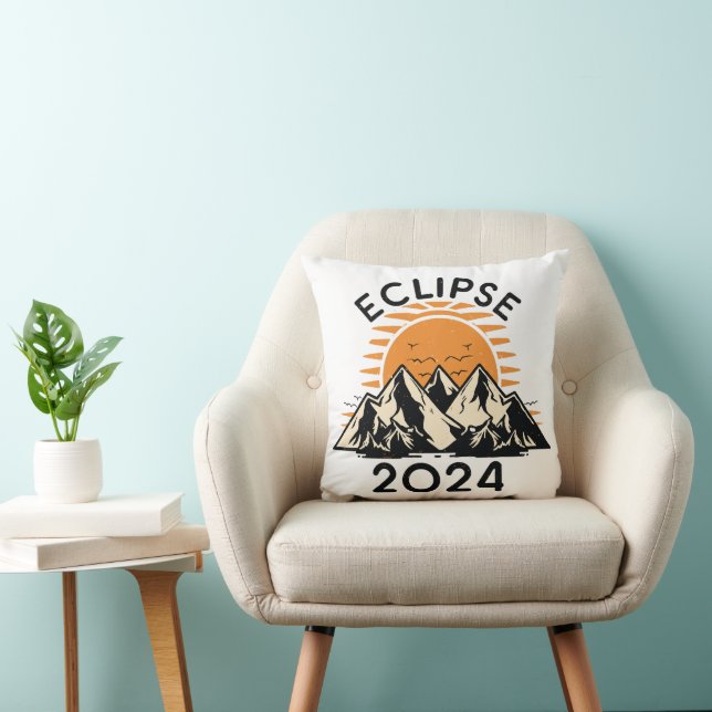 Total Solar Eclipse 2024 Cushion (Chair)