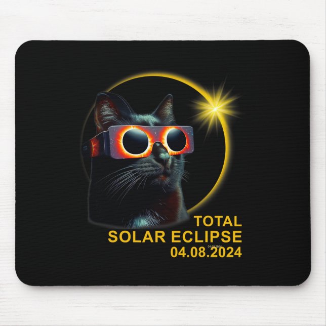 Total Solar Eclipse 2024 Cute Solar Eclipse Kids T Mouse Pad (Front)