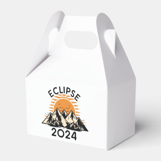 Total Solar Eclipse 2024 Favour Box (Front Side)