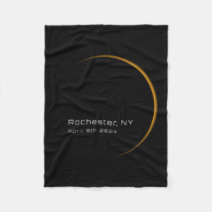 Total Solar Eclipse 2024  Fleece Blanket