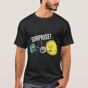 Total Solar Eclipse 2024 Funny Cartoon Moon Coveri T-Shirt