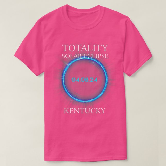 Total Solar Eclipse 2024 Kentucky 040824 Astronomy T-Shirt (Design Front)