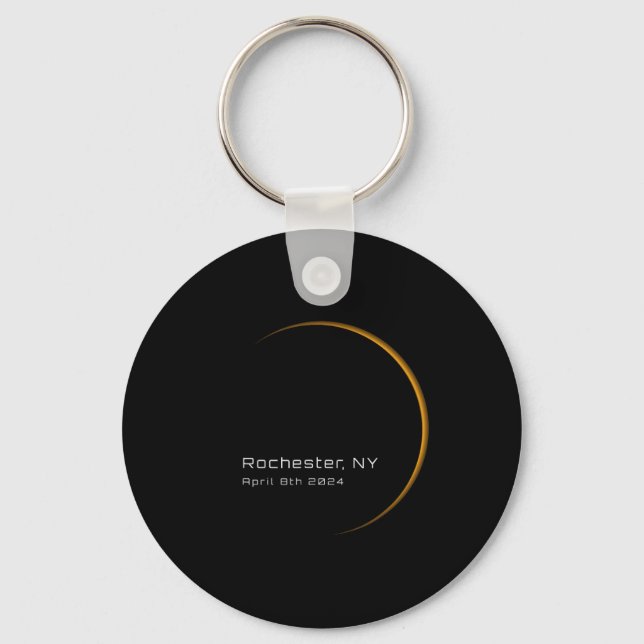 Total Solar Eclipse 2024  Key Ring (Front)