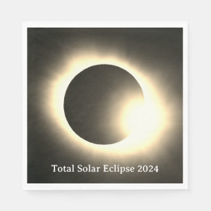 Total solar eclipse 2024 napkin