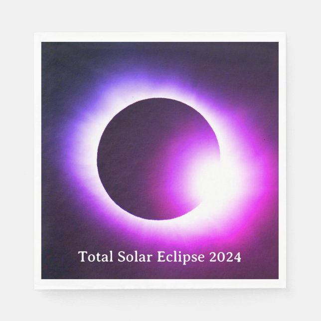 Total solar eclipse 2024 napkin (Front)