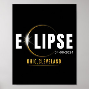 Total Solar Eclipse 2024 Ohio Poster