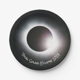 Total solar eclipse 2024 paper plate