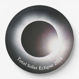 Total solar eclipse 2024 paper plate