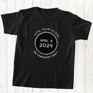 Total Solar Eclipse 2024 Personalised T-Shirt
