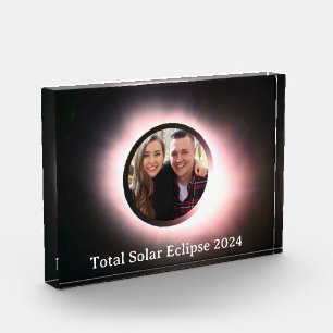 Total solar eclipse 2024 personalize photo block