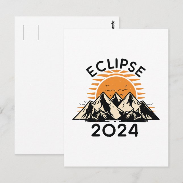 Total Solar Eclipse 2024 Postcard (Front/Back)