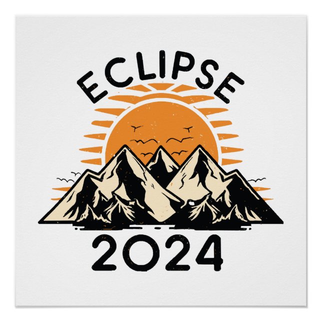 Total Solar Eclipse 2024 Poster (Front)
