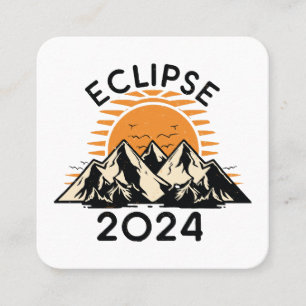 Total Solar Eclipse 2024 Square Business Card