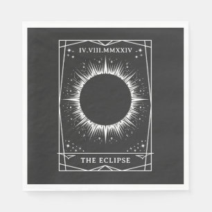 Total Solar Eclipse 2024 Tarot Viewing Party Napkin