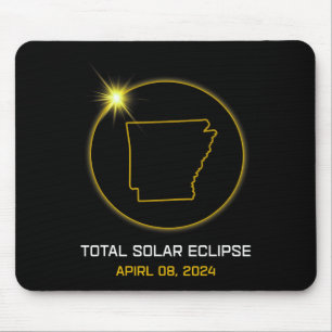Total Solar Eclipse 2024 The Arkansas Tour Totalit Mouse Pad